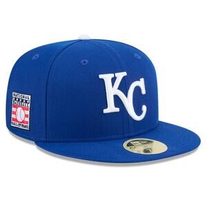 New Era Blue Kansas City Authentic Collection 59FIFTY Fitted Hat Size 7 3/8